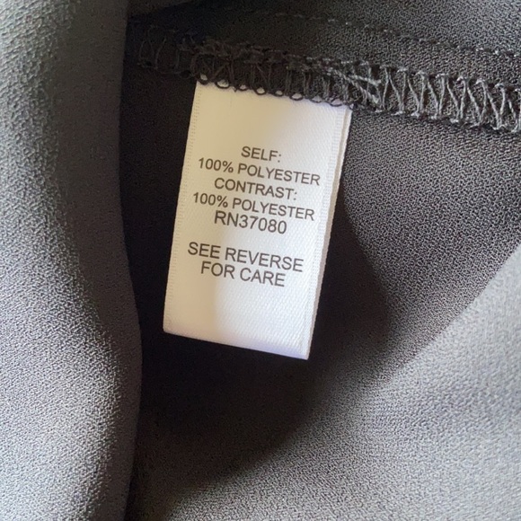 NWOT Cato Rich Black Lined Sheer Top Size Large - Picture 8 of 9